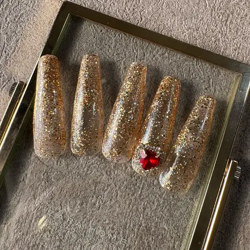 ハンドネイル　チップ長さ出し10本　ロングネイル(オフorフィルイン代込み)