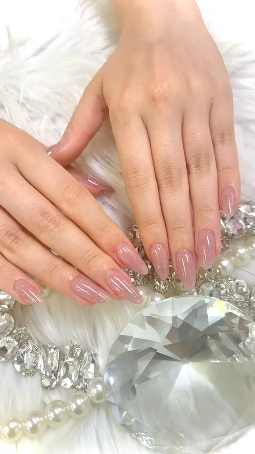 【ショートスカルプネイル】✨ワンカラー/ラメグラ✨シンプルコース☆オフ込み