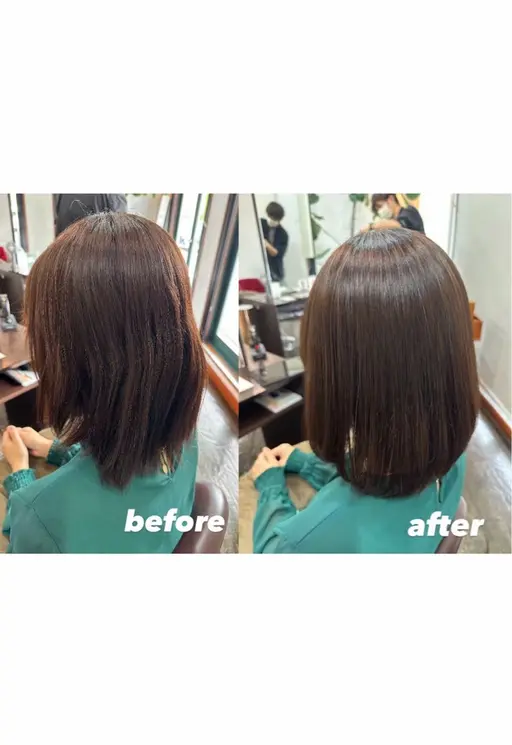 🉐梅雨入り前特別🈹【高濃度水素】髪質改善ストレート＋カット✂️＋marbb🫧🚿