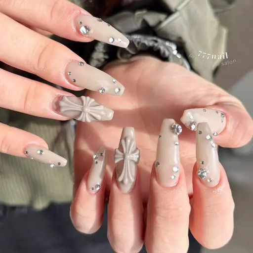 🉐🎄オフ込み・長さだし10本・デザインなんでも🙆🏻‍♀️🩷