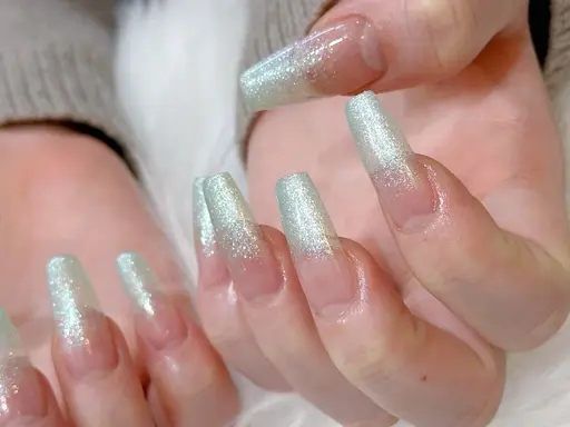ご新規様限定🌟《オフなし》チップ長さだし10本💎ワンカラー・ラメグラ・フラッシュ💎