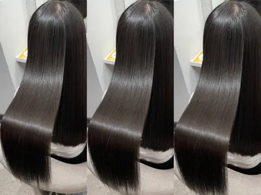 ‼️4月限定1名‼️【傷ませまい髪質改善縮毛矯正🍀】カット＋ツヤ髪エステ(酸性縮毛矯正)