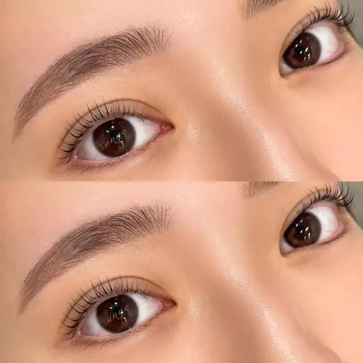 1日で印象変わる🧡まつげパーマ×パーソナル美眉アイブロウ🍒