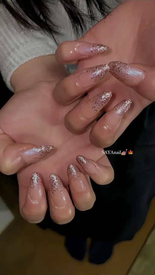 ワンカラーorラメグラ💅🏻✨️長さ出し無❌