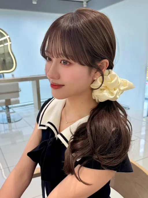 【5月限定🎀】韓国ヘアカット＋ブリーチなしワンカラー プレトリートメント込み🤍120分