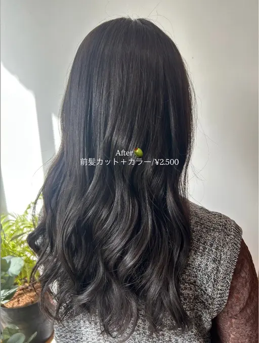 前髪カット➕ワンカラー ✂️🩷