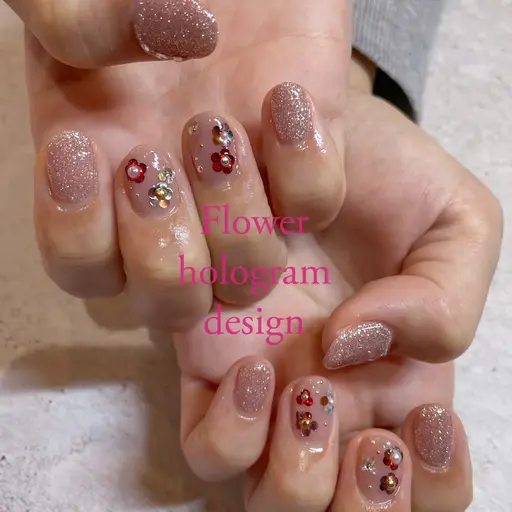 《4月🌼限定価格》季節のLUNIデザイン🤍オフ込み/カラー/パーツ変更できます【写真上段menu】