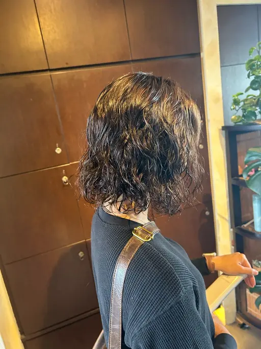 【momi限定!】カット+パーマ+生タンパクトリートメント付き✨デザインによって値段変動(有)〜+3000円