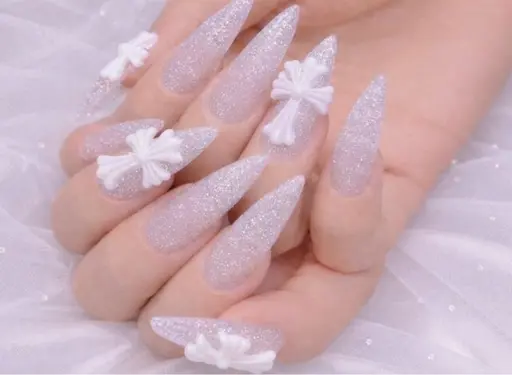 流行り★モールドクロムネイル4つ オフなし🩷ワンカラー/フラッシュ/マグネット