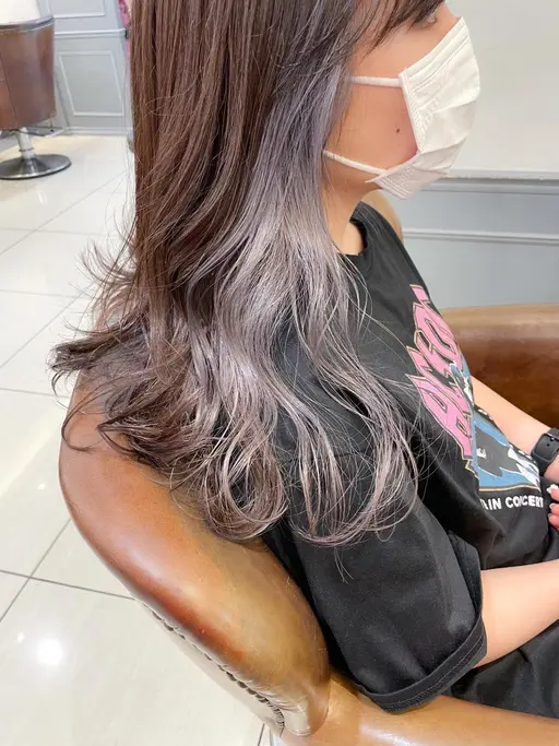 【ご新規様クーポン】人気のインナーカラー+全体カラー+トリートメント(1回ブリーチ込)