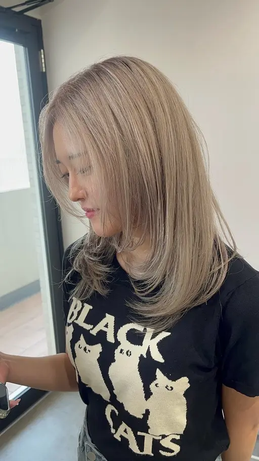 【✨オリジナルトリートメント付き✨】カット+⚡️オリジナルブリーチカラー⚡️