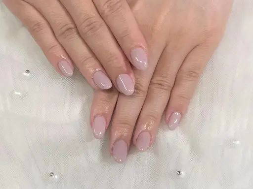 ジェルオフ無料💅ハンドワンカラー・ラメグラデーション✨甘皮ケア込!