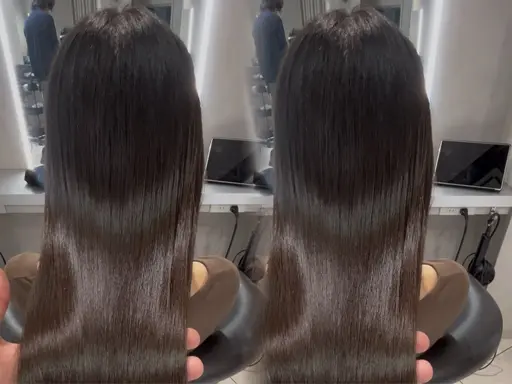 【人気No.1】💎うる艶ストレート💎カットなし(縮毛矯正+トリートメント)