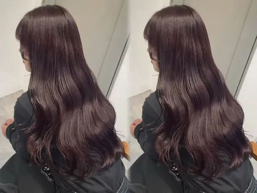 【4月29日14:00以降限定🎀】ワンカラー🍒➕髪質改善プラチナトリートメント🩵
