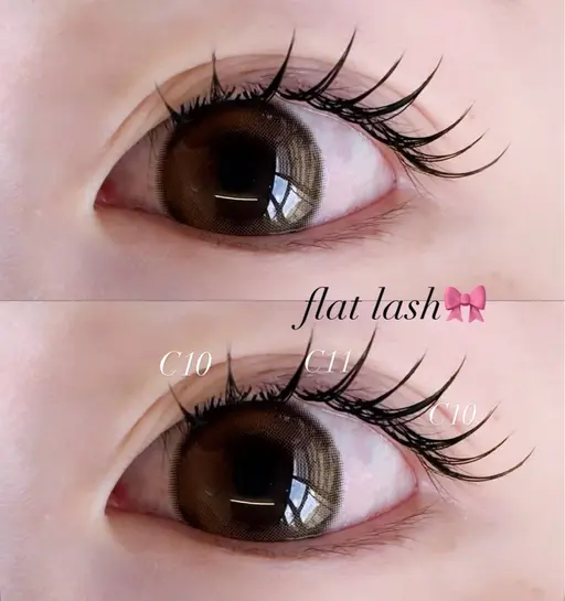 【🌸新規来店&2回目来店限定🌸】フラットラッシュ100本⚠️詳細必読※オフ代¥0✨