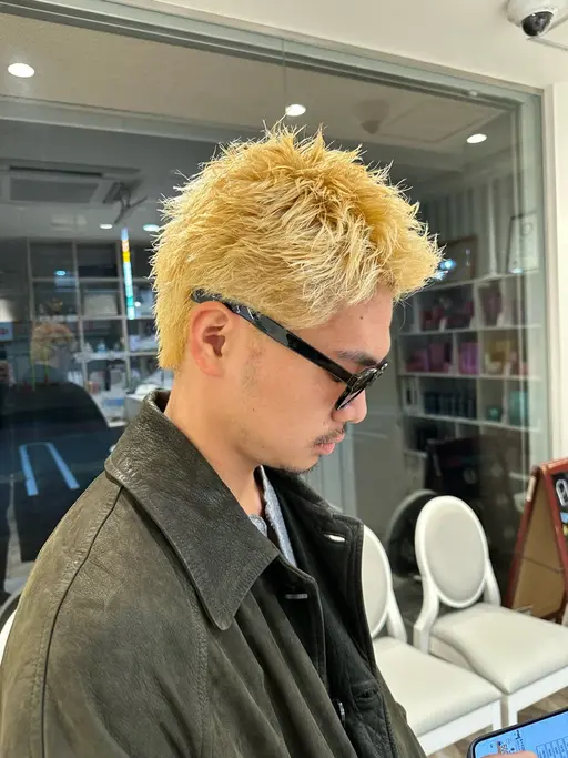 ガッツリイメチェン💥メンズカット➕カラー(ブリーチ込み)