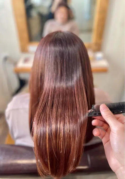 【最高級ケアカラー】カット＋髪質改善TLCカラー（専用トリートメント込）