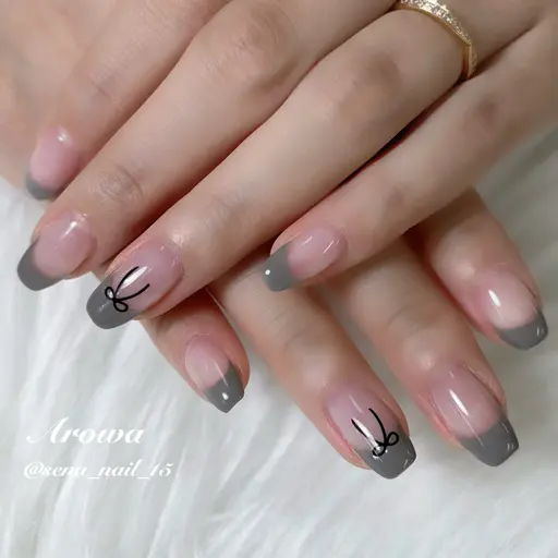 【Hand🫧】シンプルフレンチorカラーグラデーションネイル！新規ジェルオフ無料！¥5500