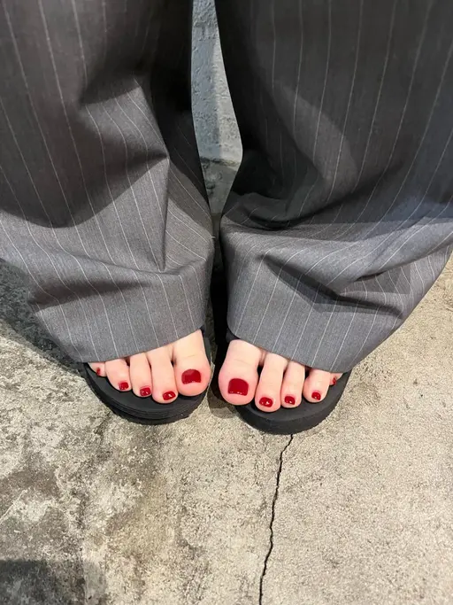 ［早割キャンペーン💕］ジェルオフなし　約100色から選べるフットワンカラー¥6,160