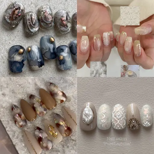 【オフなし】ニュアンス・大理石・タイル系ネイル💅5/11（月）11:45-13:45（14:00）