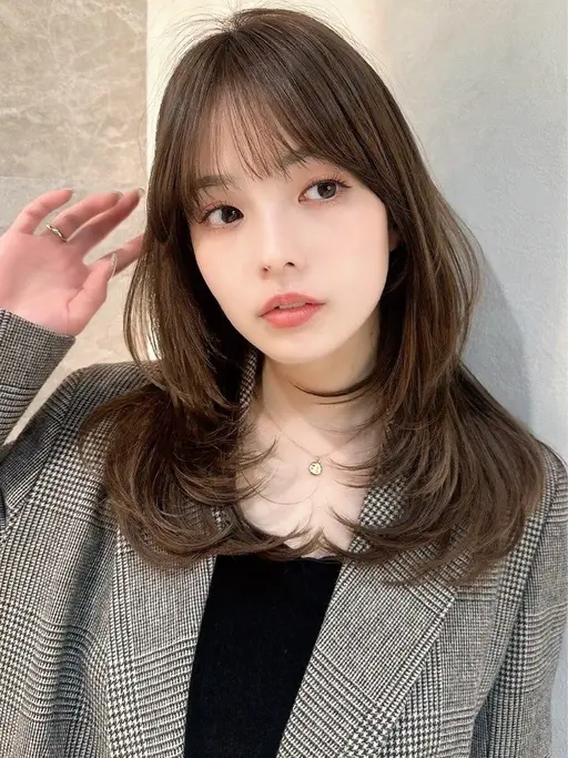 🩵早めの予約がオススメ🩵韓国風🌈似合わせカット+艶カラー+超音波トリートメント🫧　ボブ/レイヤー/韓国ヘア