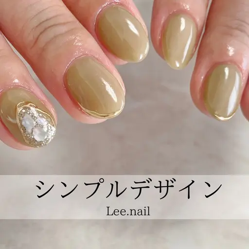 【定額シンプルコース】オフあり/片手1〜2本のアート/50種以上から選べる/少しだけデザインを楽しみ方におすすめ