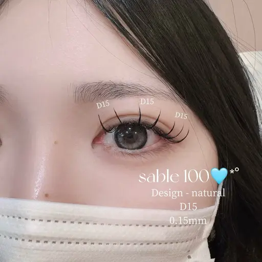 (モデル)セーブル毛100本🎀⟡.·