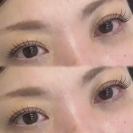 【平日限定𝜗𝜚】まつ毛パーマ上¥4730🫧束間コーティング仕上げ🤍　マツパ/韓国風/笹塚