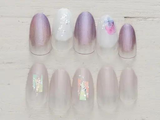 【HINAネイル初めて来店のお客様】ハンドオフなし　プチトレンドコース　★お直し不可