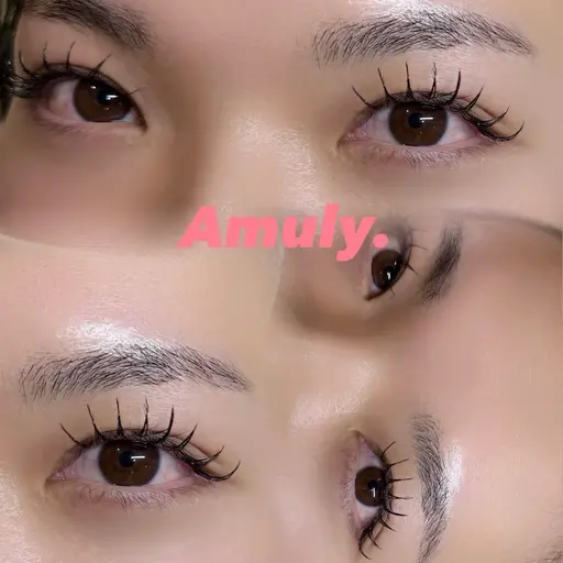 🎀U24🎀フラットラッシュ120本×眉毛Wax（メイク付）🎀