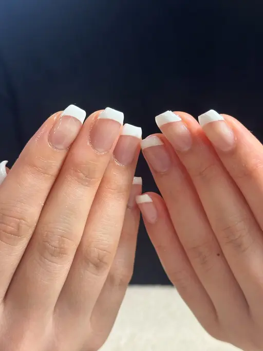 白フレンチネイル【テストモデル様】オフなし(⚠️お爪の長さ5mm以上ある方限定)