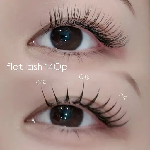 【LED extensions】フラットラッシュ100本💫