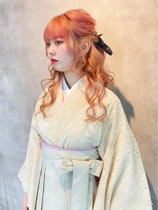 ㊗️卒業式㊗️ヘアメイク＋袴着付