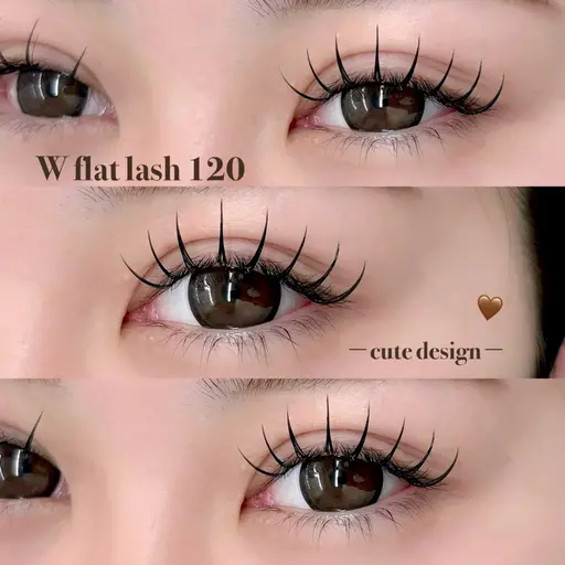 🫧束感🫧W flat lash〈120本〉