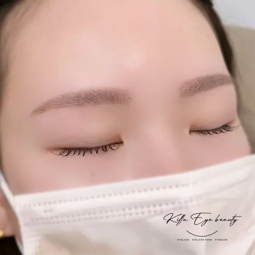 フラットラッシュ120本＋眉ワックス(メイク込)