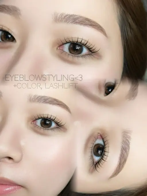 💌アイブロウ➕選べる上まつ毛 セットメニュー🎀 90分 minimo特別価格 ラッシュリフトorパリジェンヌ