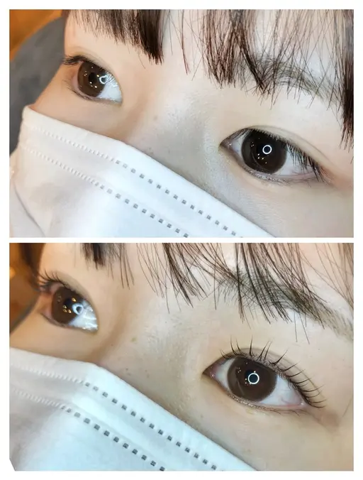 【リピーター様】６週以内まつげパーマ👀コーティング仕上げ🤍