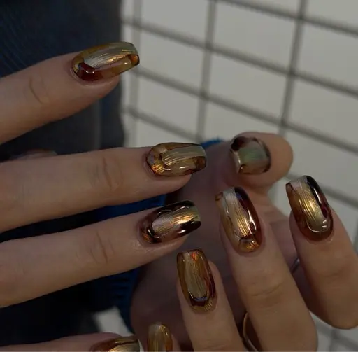 【ハンド】オフありお持ち込み鉱物系ニュアンス⚠️ ワンカラー/マグネットワンカラー/ミラーワンカラー/埋め尽くしは不可