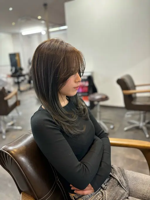 🟦似合わせカット+艶カラー+ケアトリートメント¥10000