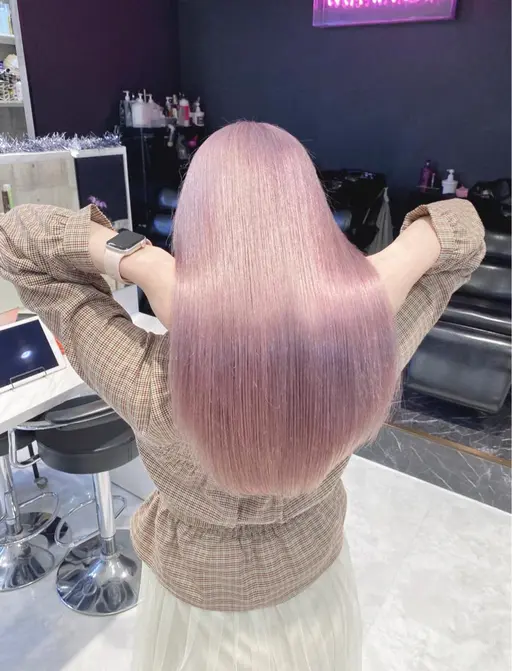 〚可愛いhairに🫧〛 韓国風ダブルカラー(ケアブリーチ込)➕トリートメント【ミニモ学割💍】