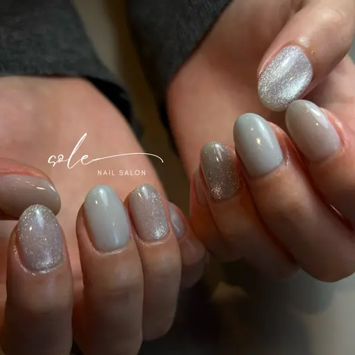 期間限定40%off‼️Sデザインコース/ワンカラー+片手2本アート【オフ込みオフなしどちらも可】【撮影モデル】