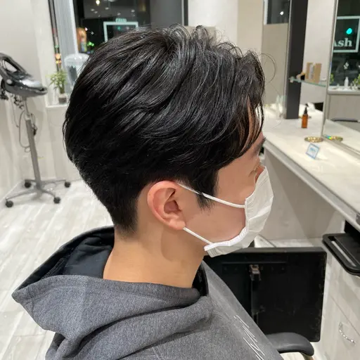 センターパート✖️ニュアンスパーマ