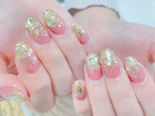 🎀🩷スカルプ長さだし🩷ワンカラー/ラメグラ9480【初回ジェルオフ無料ケア込み】