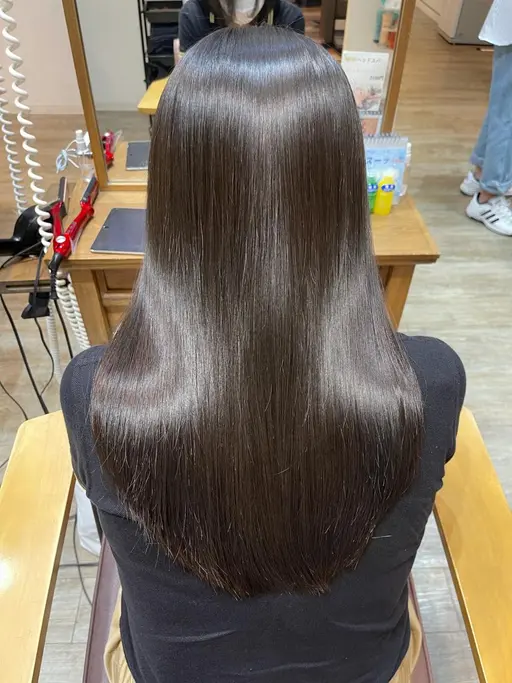 【巻ける本格髪質改善ストレート】カット+美髪縮毛矯正+髪質改善TR