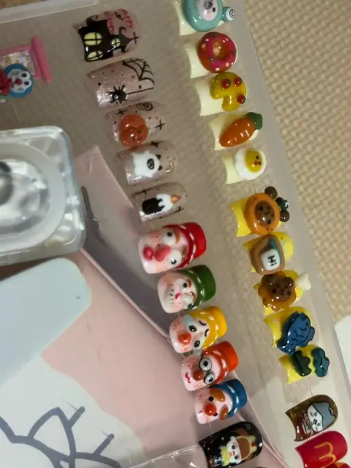 自爪3Dソフトジェルネイル  + 手描き  ¥ 16890