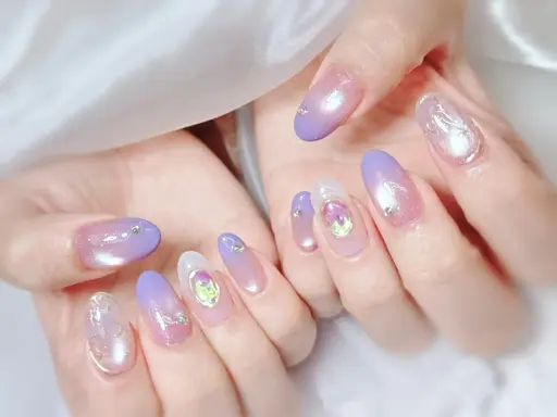 【ハンド】☆120分持ち込みデザイン・パーツつけ放題☆「ジェルオフ無料」