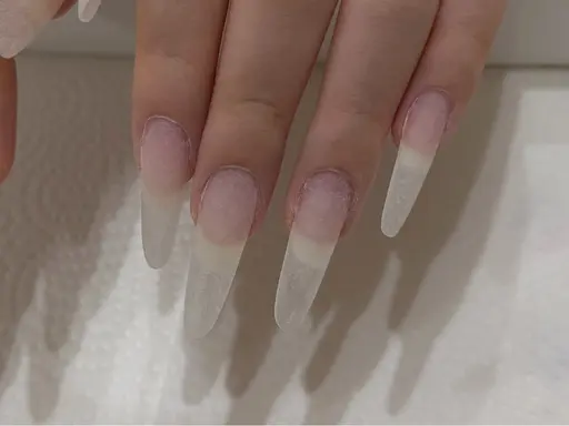 [オフなし10本スカルプワンカラー]長さ出し形画像参照/お爪の写真必須