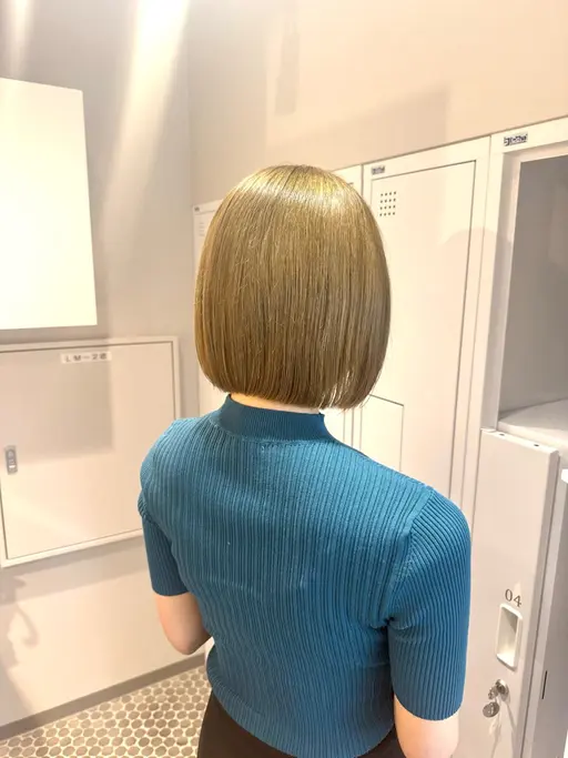 🟢カット＋ケアカラー＋ミルボンTr🟢［ボブ/切りっぱなしボブ/ミディアム/ショート］