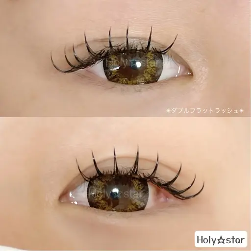 【ダブルフラットラッシュ80本】持続力&目力UPしたい方オススメ☆持ち重視の方・お目元写真OKの方限定✨