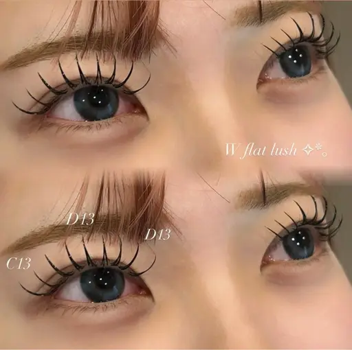 ナチュ盛り🖤LEDダブルフラット80束